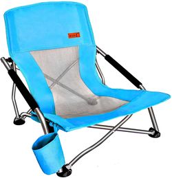 Brand new box Nice C Low Beach Camping Folding Chair, Ultralight Backpacking Chair with Cup Holder & Carry Bag Compact & Heavy Duty Outdoor, Camping,