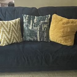 Navy blue couch