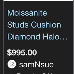 Vvs1 Diamond Square Halo Earrings