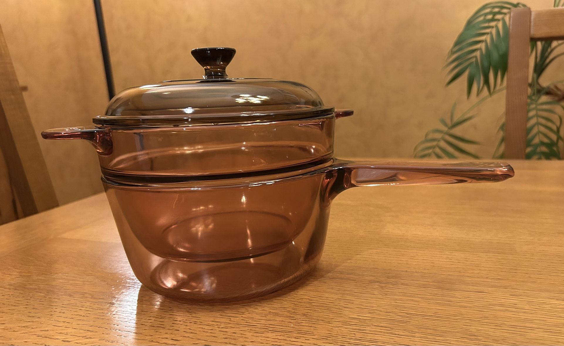 Corning Ware Visions 3pc Double Boiler/Sauce Pan