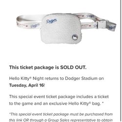 Hello Kitty DODGERS BAG $100 1 Left