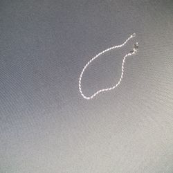 7 Inch Sterling Silver Rope Bracelet 