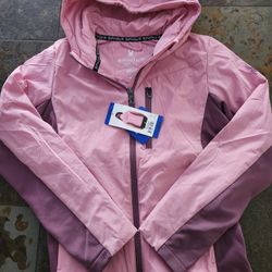 Spyder Girls Pink/purple Hooded Jacket Size 14-16 L