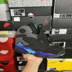 Jordan Aqua 8s size 10.5 USED But Clean 