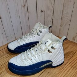 153265 113 Nike Air Jordan 12 Retro BG French Blue 2016 6.5Y