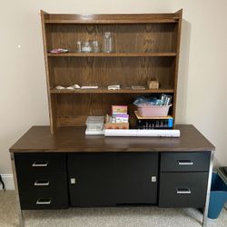 Desk and Credenza