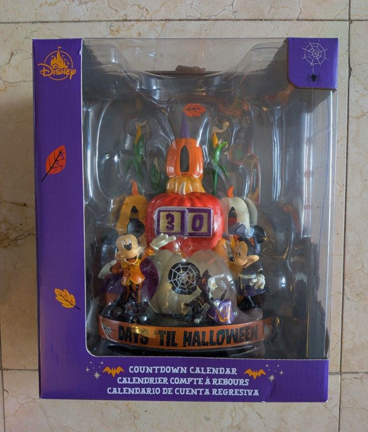 Disney Mickey And Minnie Halloween / Fall Countdown Calendar Brand New