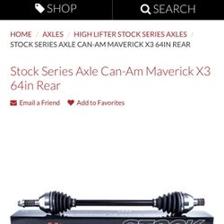 CanAm Maverick Turbo 64inch Parts 