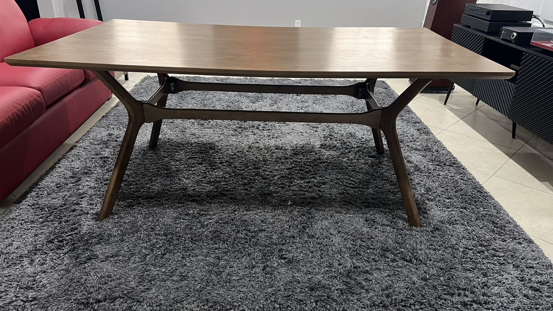 Rubber Wood Dining Table And 8 Chairs