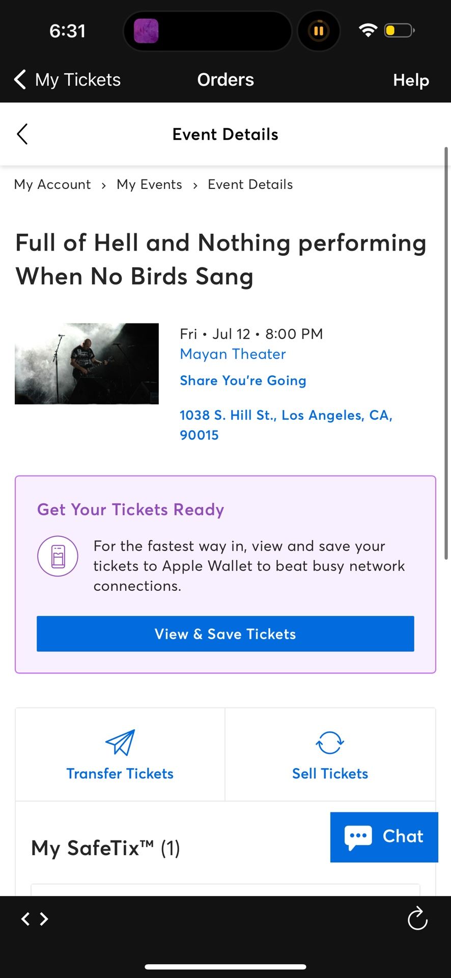 Full of Hell and Nothing performing When No Birds Sang July 12th Mayan Theatre LA
