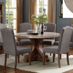 Brand New 7 Pc Marble Dining Set