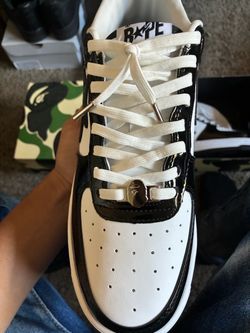 BAPE Bapesta Low-Top Sneaker Black White