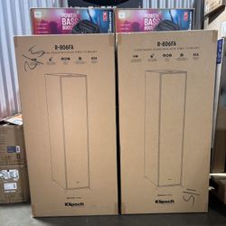 Klipsch R-806FA Reference Dolby Atmos Home Theater System | Full Theater Package | R-40M Surrounds + R-50C Center | Cinema-Grade Sound