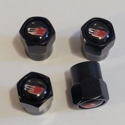 For Audi S-Line Tire Valve Caps