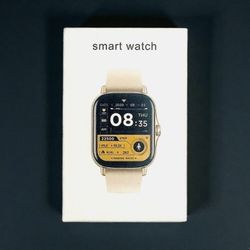 Rose Gold Smartwatch with Mesh Band