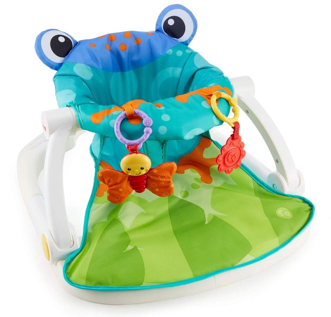 Fisher-Price Sit-Me-Up Floor Seat Frog Portable Baby Chair