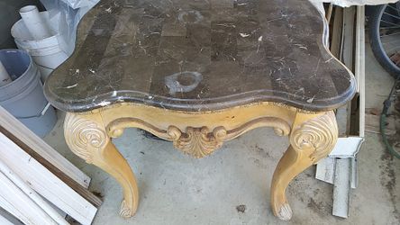 Antique table. Marble top