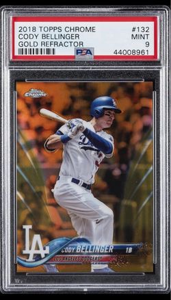 2018 Topps Chrome Cody Bellinger Gold Refractor PSA 9 Pick up only