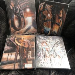 Vintage Western Cowboy Canvas Wall Art Prints