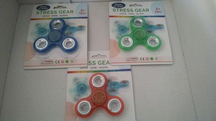 Stress Gear Glow in the dark Stress Spinners - Set of Three (3)