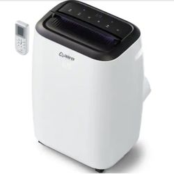 10,000 BTU (6,000 BTU DOE) Portable Air Conditioner Cools 450 sq. ft. with Dehumidifier and LCD Remote in White