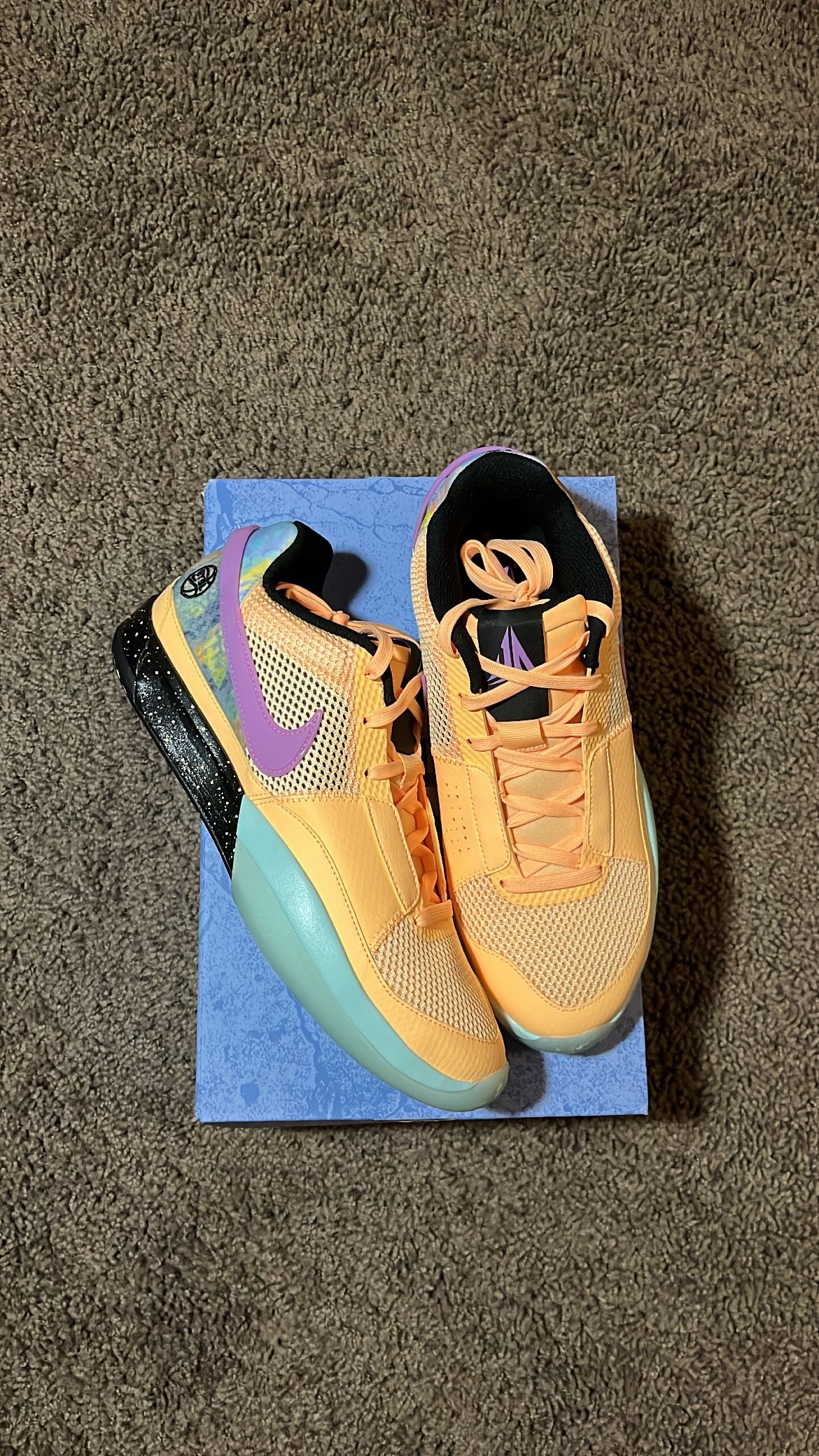 Ja Morant Nike Ja 1 EYBL Melon Tint Size 10.5 Brand New