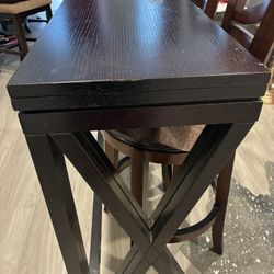 Solid (Dark Wood) Dining Room Table