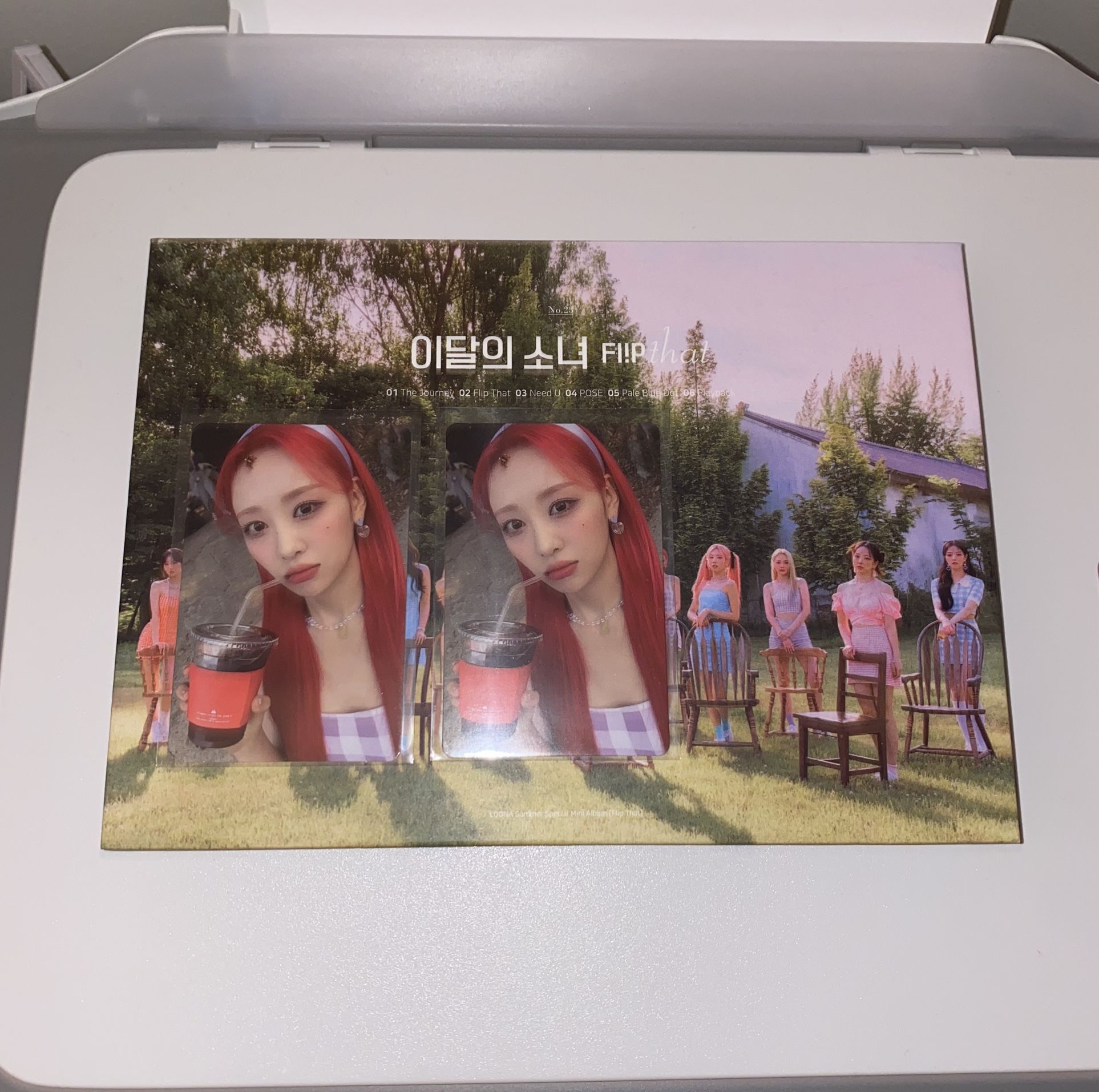 Loona Flip That C ver Album + Iced Coffee Yves Pcs