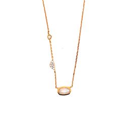 Kendra Scott 14K Rose Gold Aryn Moonstone & Diamonds Necklace