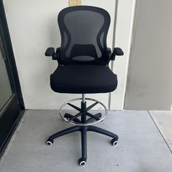 New In Box Seat Height From 23” To 29” Highest Drafting High Seating Chair With Footrest And Raise Up Armrest Officer Computer Furniture