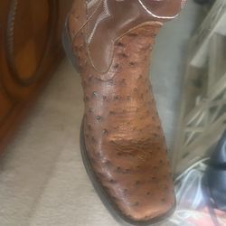 Men’s Roper Cowboy Ostrich Boots 7