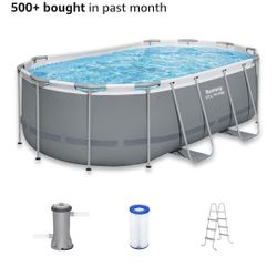 Bestway PowerSteel 14x8 Metal Frame Pool Set