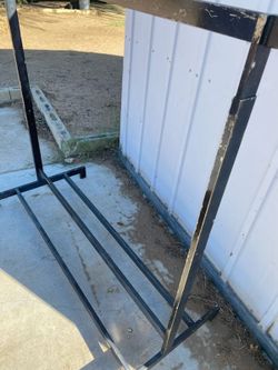 Clothes hangar and racks adjustable heights 3 of items