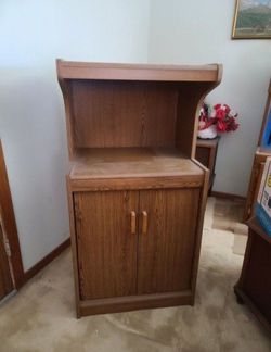 FREESTANDING MICROWAVE CABINET