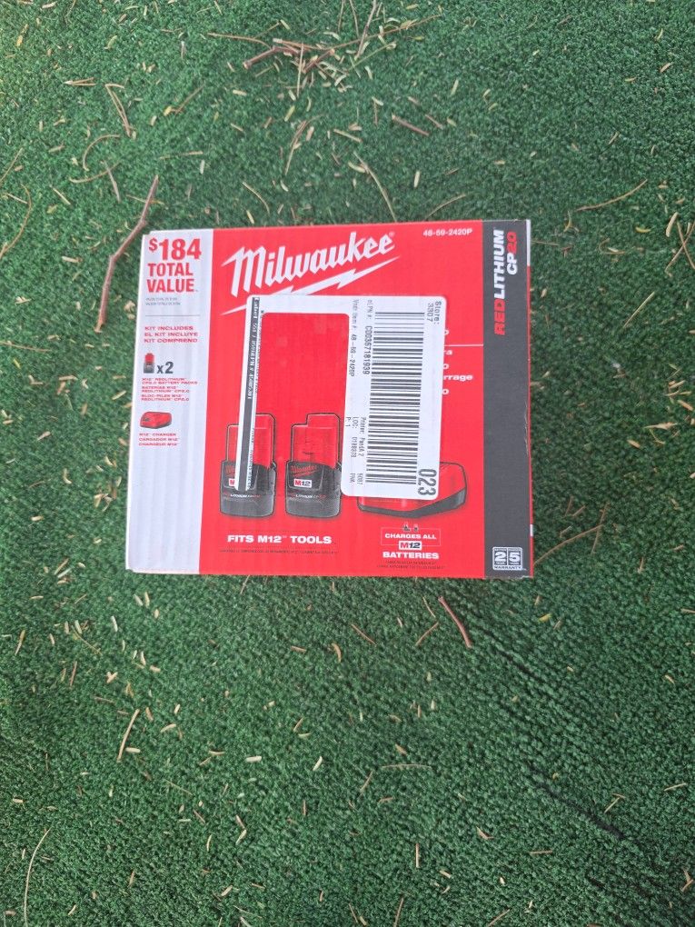 M12 Vattery Pack With Charger