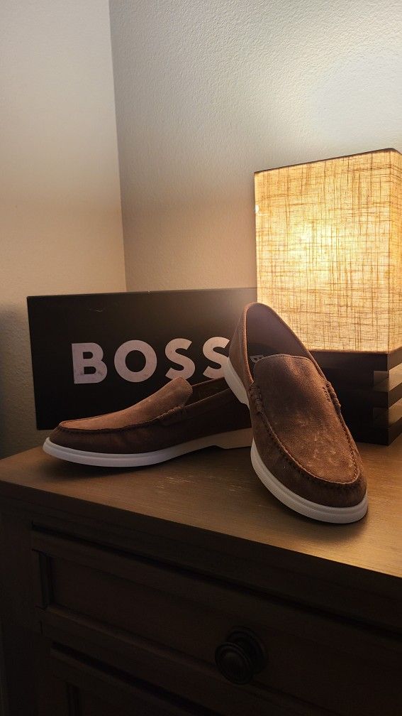 Boss Suede Loafers Size 11
