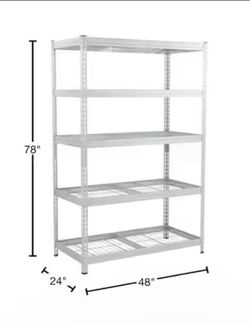 Husky Heavy Duty 5-Tier Riveted Steel Garage Storage Shelving