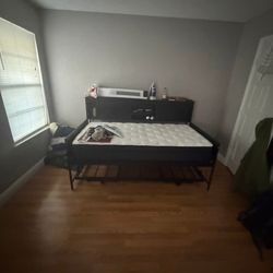 Twin size beds one on the bottom