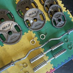 2 Inch Olympic Weight Set With Olympic Bars 