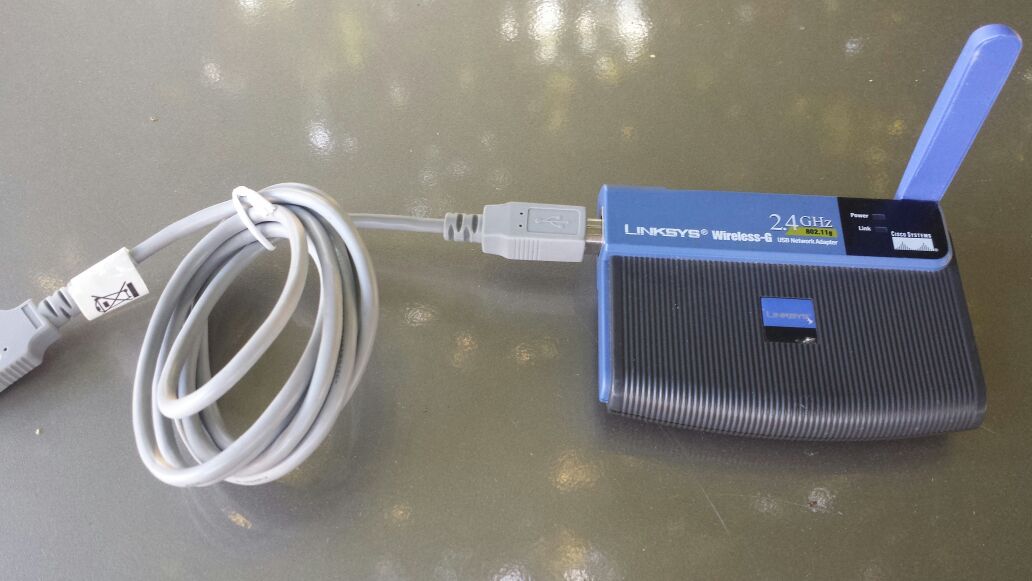 Linksys wireless G network adapter