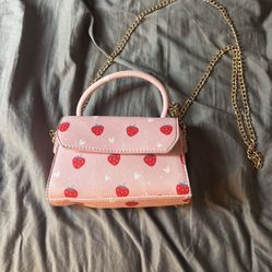 strawberry hand/crossbody purse 