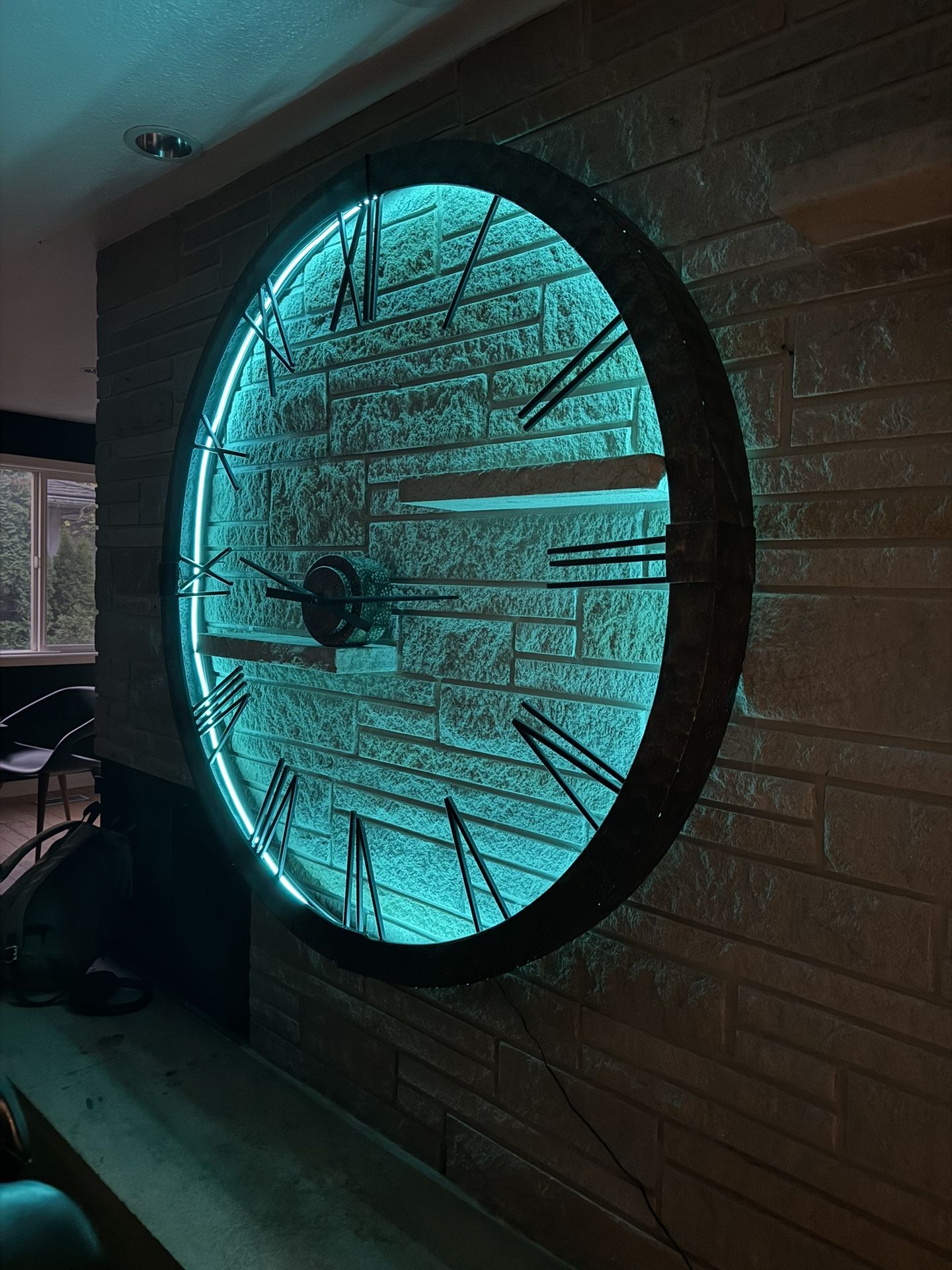 Giant Metal Clock 58 Inches