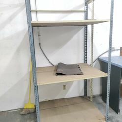 Metal Shelves And Wood