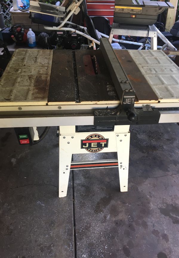 Jet gold series table saw band saw wet saw and another tile saw for