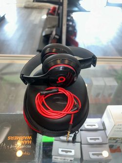 Beats Solo HD wired Over-Ear Headphones Black Red