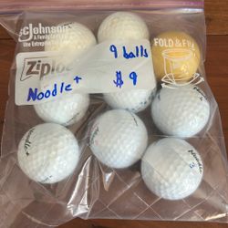 9 Noodle Golf Balls