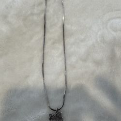 925 Sterling Silver Necklace With Charm 