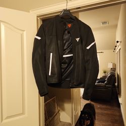 Dainese Textile Riding Jacket W/ Pad Inserts In Sleeves