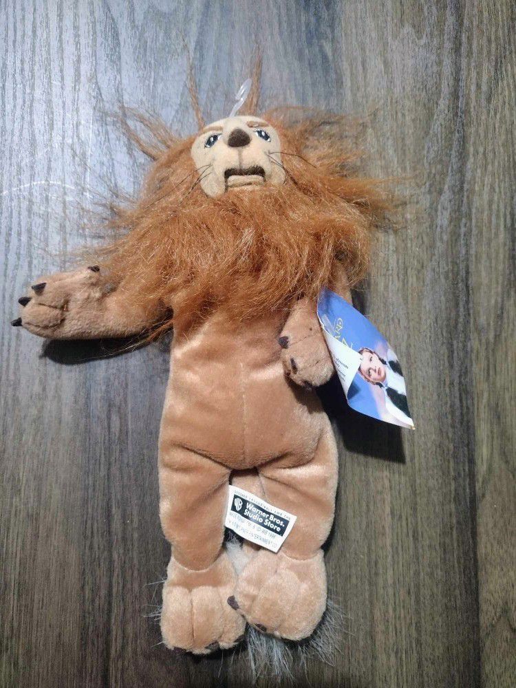 Wizard Of Oz Cowardly Lion Stuffed Animal W/ Tags