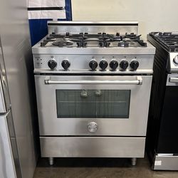 BERTAZZONI 30”WIDE ALL GAS RANGE STOVE IN STAINLESS STEEL